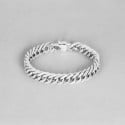 Herenarmband met gevlochten stalen ketting