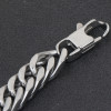 Men's braided steel chain bracelet
