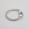 Bracelet homme acier chaine menotte infini