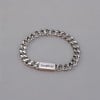 Bracelet personnalise homme chaine cuba acier fermoir magnetique (Dupliqué)