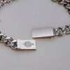 Gepersonaliseerde herenarmband met Cubaanse stalen ketting en magnetische sluiting (Dupliqué)