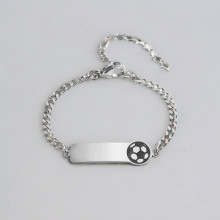 Personalisierbares Kinderarmband aus Stahl mit Ballonmotiv