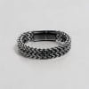 Bracelet homme chaine maille acier fermoir aimante