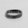 Bracelet homme chaine maille acier fermoir aimante