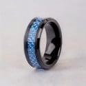 Customizable carbon fiber tungsten ring