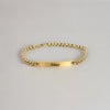 Bracelet personnalise femme gourmette dore chaine