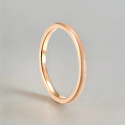 Bague tungstène anneau fin sablé personnalisable