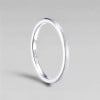 Bague tungstène anneau fin sablé personnalisable