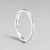 Bague tungstène anneau fin sablé personnalisable