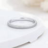 Bague tungstène anneau fin sablé personnalisable