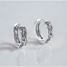 925 Silber Creolen mit astrologischen Drachen
