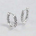 Pendientes celtas de plata para hombre y mujer: elegantes aros.
