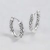 Boucles d'oreille argent celtique homme femme creoles hoop