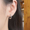 Boucles d'oreille argent celtique homme femme creoles hoop
