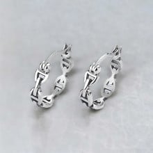 Orecchini a cerchio in argento 925 – Elegante design a catena marina