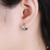 Boucles d'oreille argent homme femme creoles chiffres romains