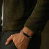 Bracelet couple personnalisable gourmette chaine acier zirconium
