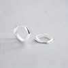 Boucles d'oreille argent créoles carrés