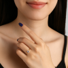 bague solitaire acier plaque or zirconium gravure personnalisable
