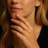 6mm Bague personnalisee dome brosse tungstene alliance