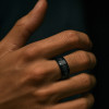 Bague homme anneau tungstene rainure rouage personnalisable