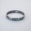 Bracelet homme ceramique noire nacre abalone magnetique