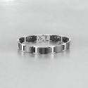 Bracciale magnetico da uomo in ceramica nera con magneti