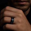 Bague mariage personnalisee alliance tungstene opale