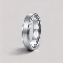 Personalized men's ring black tungsten ring matt brush ribbon