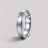 M Bague personnalisee homme anneau tungstene noir ruban mat brosse