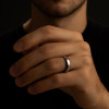 Bague mariage dome tungstene alliance personnalisee