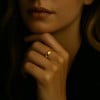 Bague alliance titane plaque or bande polie a graver personnaliser