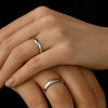 Bague alliance personnalisable titane dome polie