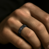 8N Bague mariage personnalisee anneau titane brosse
