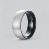 8mm Bague personnalisee homme titane bande brossee a graver