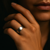 6mm Bague personnalisee homme titane bande brossee a graver