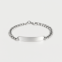 Pulsera de cadena de acero para hombre personalizada con grabado personalizado