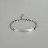 Bracelet personnalise chaine acier gourmette homme gravure personnalisee