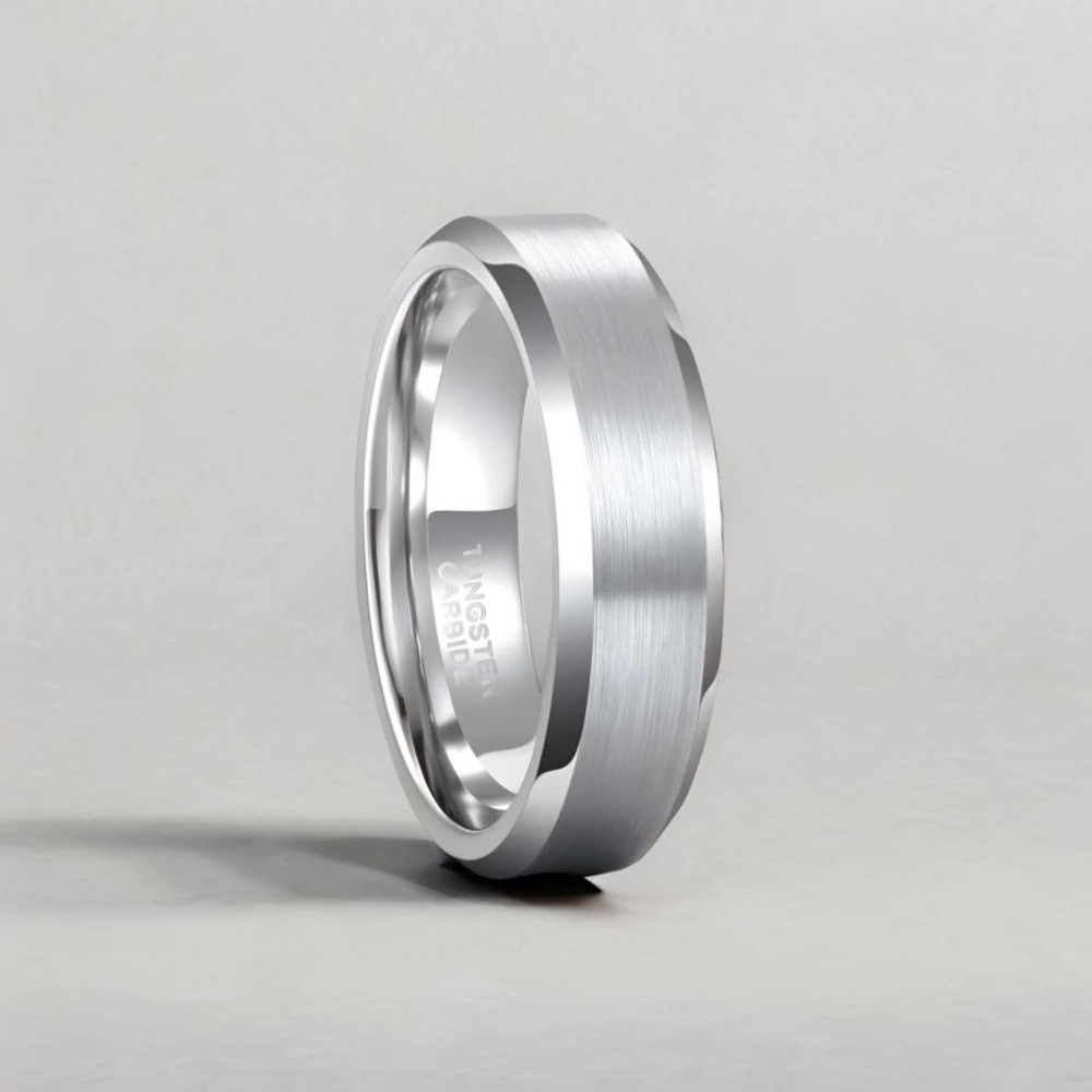 Bague homme mariage tungstene personnalisable