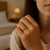 Bague mariage personnalisee alliance tungstene or rose