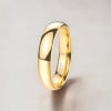 4D Bague mariage personnalisee alliance tungstene or rose