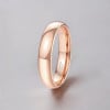 4R Bague mariage personnalisee alliance tungstene or rose