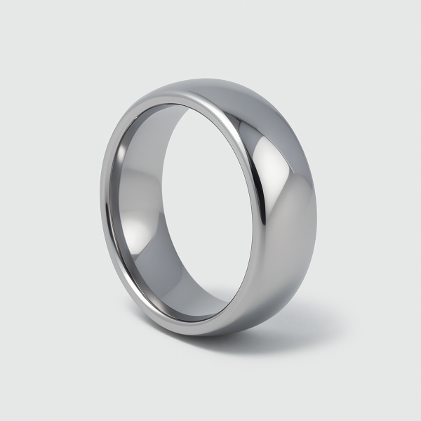 M Bague mariage dome tungstene alliance personnalisee