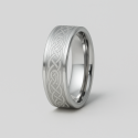 Bague homme anneau tungstene celtique personnalisable