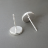 Boucles d'oreilles argent clous mains en prière