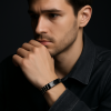 Bracelet personnalise homme gourmette acier (Dupliqué)