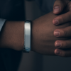 Bracelet personnalise homme gourmette acier elastique a graver