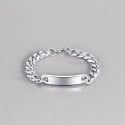 Pulsera de cadena de acero inoxidable para hombre: elegancia y robustez