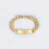 Dore Bracelet personnalise noir gourmette acier homme personnalisable