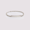 Blanc Bracelet personnalise femme gourmette dore chaine
